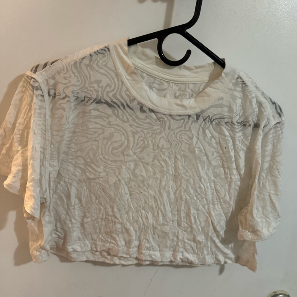 Lululemon ALL YOURS CROPPED T-SHIRT *VEIL